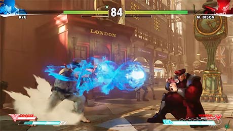 Ryu vs Bison in 1080p/60 - Street Fighter V Gameplay